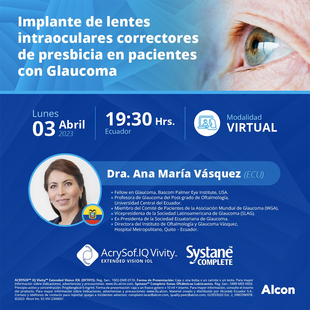 Webinar Implante De Lentes Intraoculares Correctores De Presbicia En Pacientes Con Glaucoma