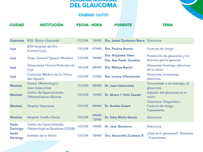 Charlas Semana Mundial del Glaucoma