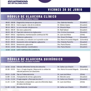 XXV Congreso Ecuatoriano de Oftalmología 2025 | Sociedad Ecuatoriana de Glaucoma